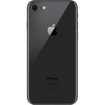 Купить стеклянную пластинку корпуса iPhone 8 Черная оригинал