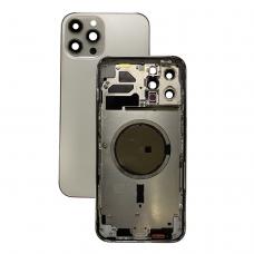 Корпус в сборе с задней панелью (крышкой) iPhone 12 Pro Max Белый (Silver)