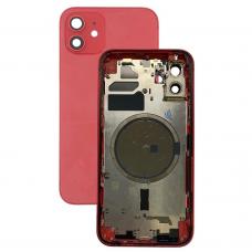 Корпус в сборе с задней панелью (крышкой) iPhone 12 Красный (Red)