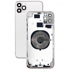 Корпус с задней панелью (крышкой) iPhone 11 Pro Max Белый (Silver) CE