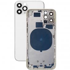 Корпус с задней панелью (крышкой) iPhone 11 Pro Белый (Silver) CE