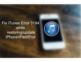 Ошибка 3194 на iPhone 6 и iPad