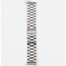Металлический ремешок Metall 3-bead 42мм 44мм для Apple Watch Серебристый