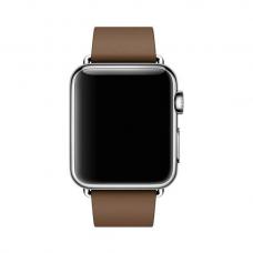 Ремень из эко-кожи Premium 42мм 44мм для Apple Watch Коричневый