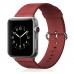 Кожаный ремень Premium 42мм 44мм для Apple Watch Красный