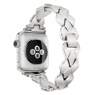 Металлический ремешок Braid Band 42мм 44мм для Apple Watch Серебренный