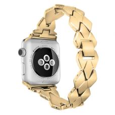 Металлический ремешок Braid Band 42мм 44мм для Apple Watch Золотой