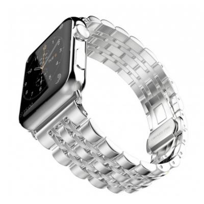 Металлический ремешок Metall Band 42мм 44мм для Apple Watch Серебристый