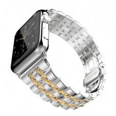 Металлический ремешок Metall Band 42мм 44мм для Apple Watch Золотой