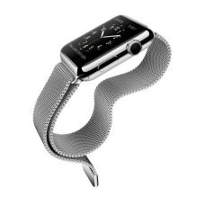 Металлический ремешок Milanese loop 38мм-40мм для Apple Watch Серебристый