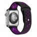 Силиконовый ремешок Nike 38мм- 40мм для Apple Watch Черный с фиолетовым