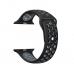 Силиконовый ремешок Nike 38мм- 40мм для Apple Watch Черный с серым