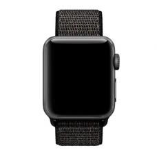 Нейлоновый ремешок Nylon loop 42мм 44мм для Apple Watch Черный