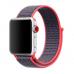 Нейлоновый ремешок Nylon loop 42мм 44мм для Apple Watch Черный с розовым