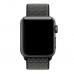 Нейлоновый ремешок Nylon loop 42мм 44мм для Apple Watch Черный с серым