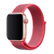 Нейлоновый ремешок Nylon loop 42мм 44мм для Apple Watch Красный