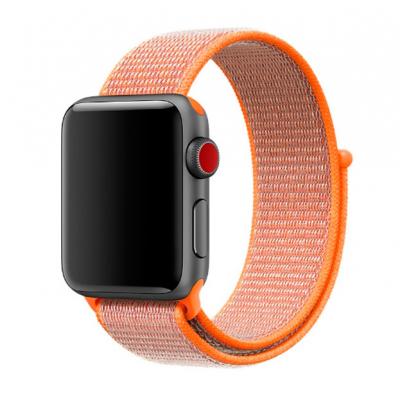Нейлоновый ремешок Nylon loop 38мм-40мм для Apple Watch Оранжевый