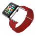 Кожаный ремешок PU Leather Band 42мм 44мм для Apple Watch Красный