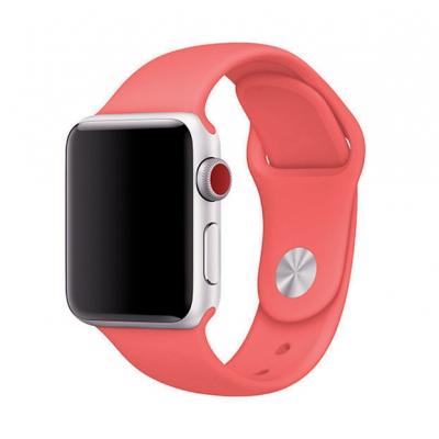 Силиконовый ремешок Sport Band 42мм 44мм для Apple Watch Красный
