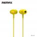 Наушники Remax rm-515 капельки Желтого цвета