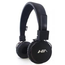 Наушники Bluetooth NIA-1682S MP3 Черного цвета 