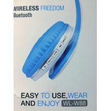 Наушники Bluetooth W88 Голубого цвета