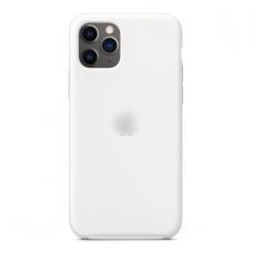 Силиконовый чехол Silicon Case для iPhone 11 Белого цвета 