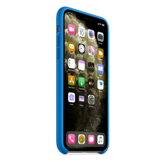 Силиконовый чехол Silicon Case для iPhone 11 Синего цвета 