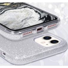 Силиконовый чехол Sparkle Case для iPhone 11 Pro Max Серебряного цвета