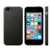 Кожаный чехол Leather Case для iPhone 5, 5s, SE Черного цвета