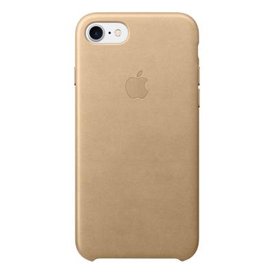 Кожаный чехол Leather Case для iPhone 5, 5s, SE Золотого цвета