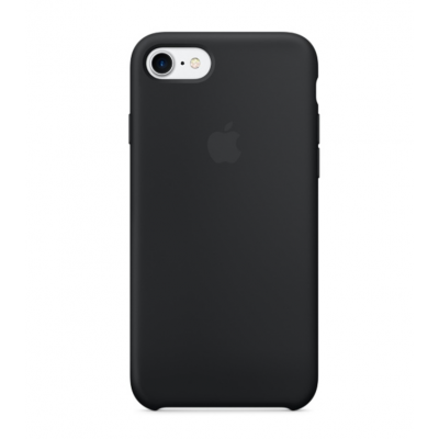 Силиконовый чехол Apple Silicon Case на iPhone 5, 5s, SE черного цвета