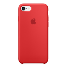 Силиконовый чехол Apple Silicon Case на iPhone 5, 5s, SE красный