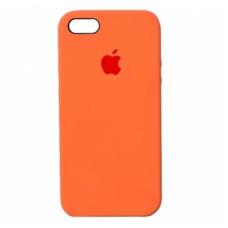 Силиконовый чехол Apple Silicon Case на iPhone 5, 5s, SE оранжевый
