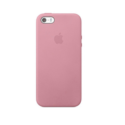 Силиконовый чехол Apple Silicon Case на iPhone 5, 5s, SE розового цвета