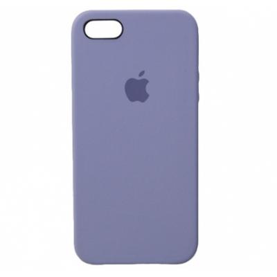 Силиконовый чехол Apple Silicon Case на iPhone 5, 5s, SE светло синего цвета
