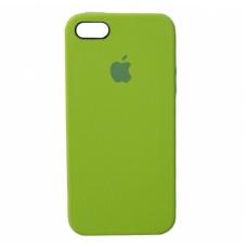 Силиконовый чехол Apple Silicon Case на iPhone 5, 5s, SE зеленый