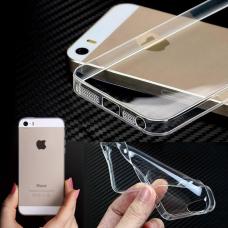 Ультратонкий прозрачный силиконовый чехол Infinity Slim для Iphone 5, 5s, SE 