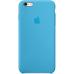 Кожаный чехол Leather Case для iPhone 6, 6s голубой
