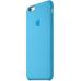 Кожаный чехол Leather Case для iPhone 6, 6s голубой
