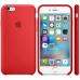 Силиконовый чехол Apple Silicon Case на iPhone 6, 6s красного цвета