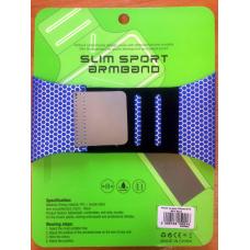 Универсальный чехол спортивный на руку Slim Sports до 4,7 дюйма Голубой