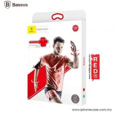 Универсальный спортивный чехол на руку Baseus Flexible Wristband до 5,8 дюйма, Черный с красным