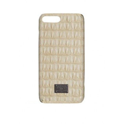 Чехол Puloka Polo из эко-кожи под крокодила для iPhone 7 Plus Молочный