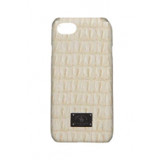 Чехол из эко-кожи под крокодила Puloka Polo для iPhone 7 Белый 