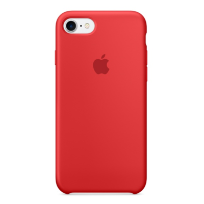 Силиконовый чехол Apple Silicon Case для iPhone 7 Красный