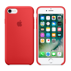 Чехол силиконовый Apple Silicon Case для iPhone 7 Красный