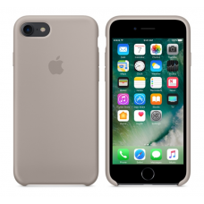 Чехол силиконовый Apple Silicon Case для iPhone 7 Светло-серый