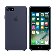 Чехол силиконовый Apple Silicon Case для iPhone 7 Темно-синий