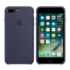 Чехол силиконовый Apple Silicon Case для iPhone 8 Plus Темно-синий